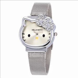 Silver hello Kitty watch